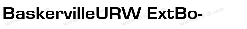 BaskervilleURW ExtBo字体转换